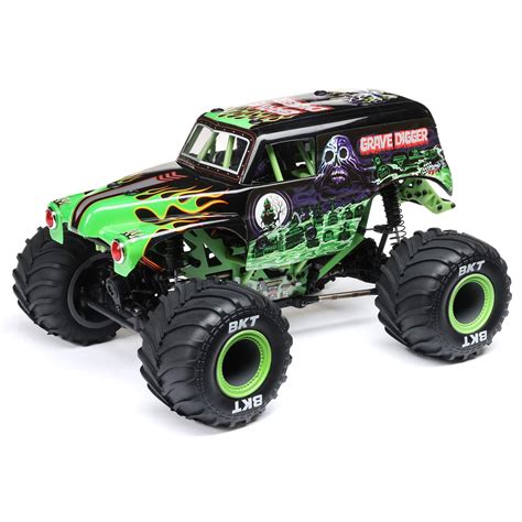 mini siler grave digger monster trucks|losi lmt 1 18.